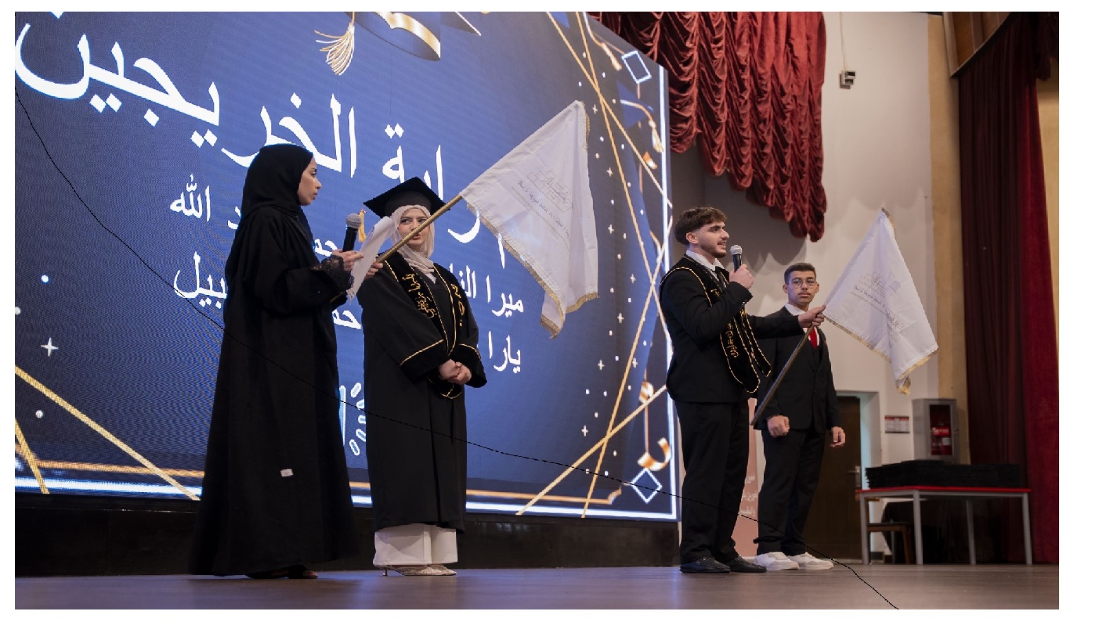 Graduates flag ceremony